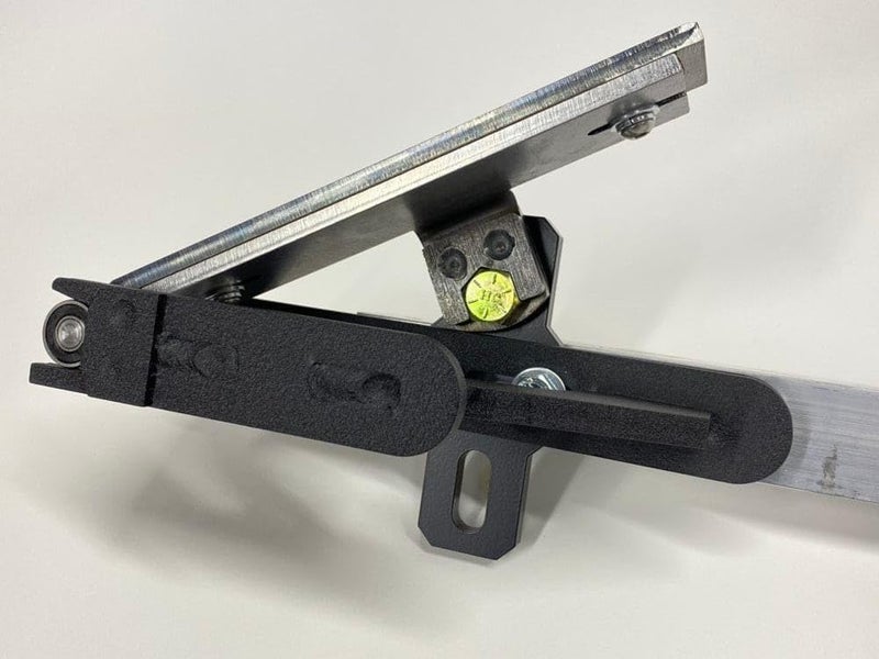 MOBM Waterfall Platen Assembly – 2”x8” Radiusing Platen with Swivel Bracket – for Small Wheel Holder & Deflector Bracket – Made in USA - Image 2